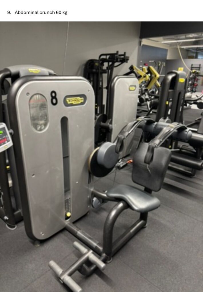 Technogym abdominal crunch